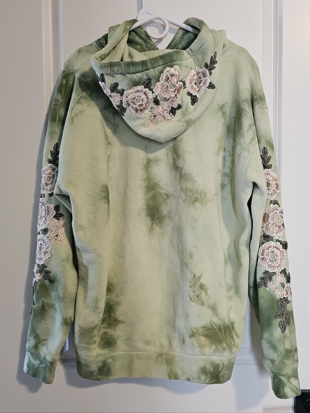 Civil Regime Green Marbled Roses Hoodie - Picture 9 of 9
